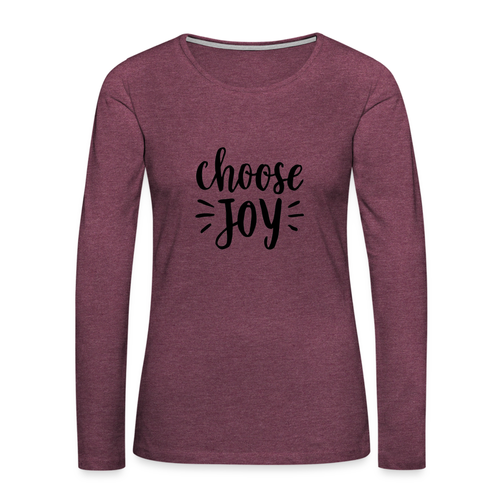 Choose Joy Gildan Ultra Cotton Adult T-Shirt - heather burgundy