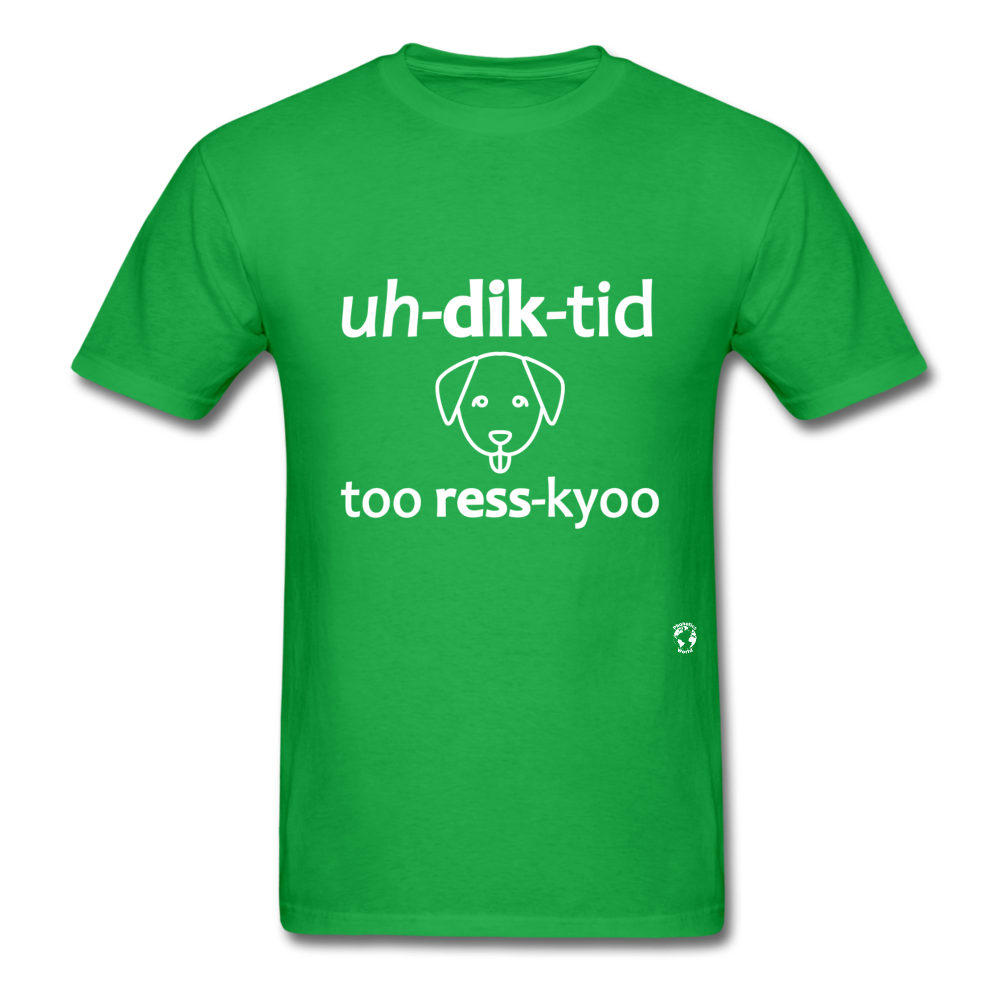 Addicted to Dog Rescue T-Shirt - bright green