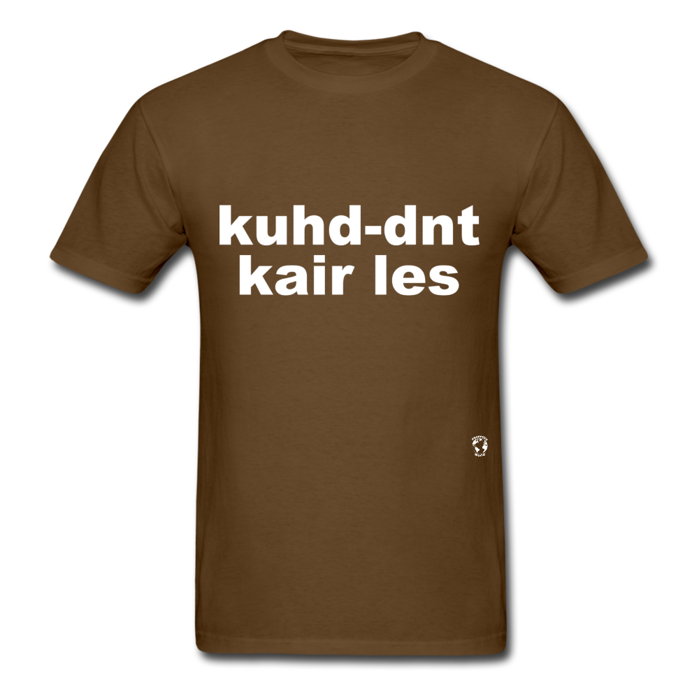 Couldn't Care Less T-Shirt - brown