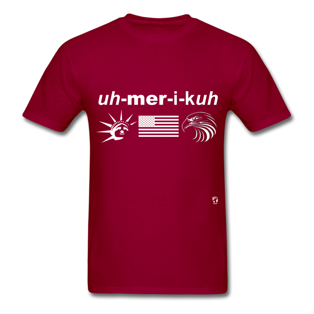 America T-Shirt - dark red