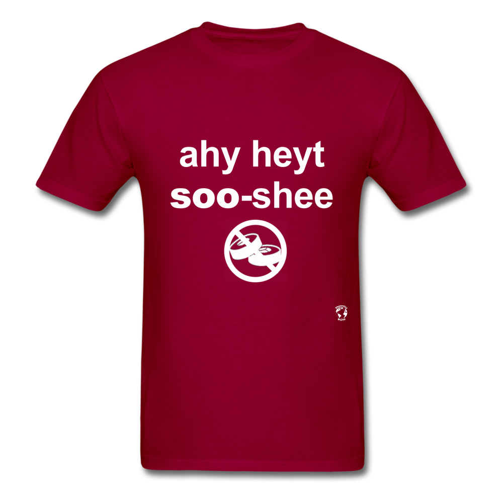 I Hate Sushi T-Shirt - dark red