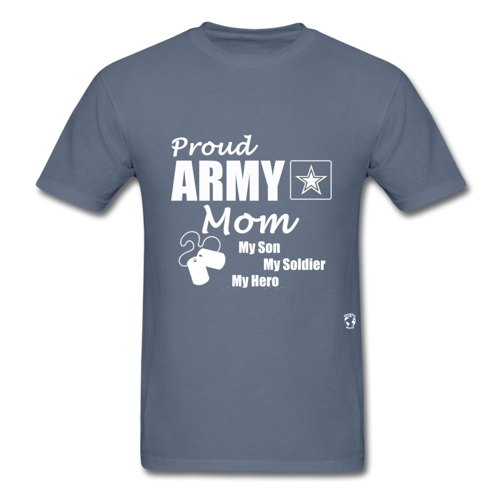 Proud Army Mom T-Shirt - denim