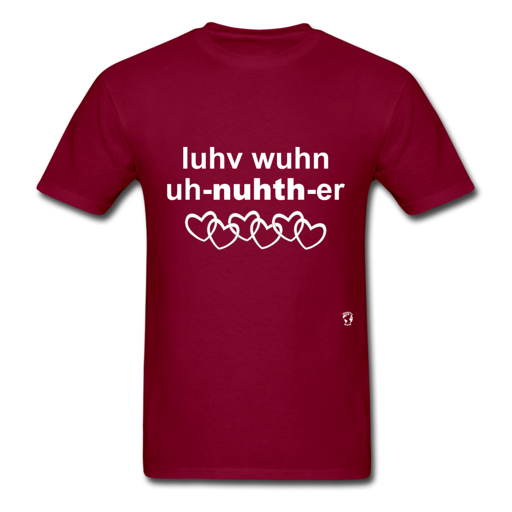 Love One Another T-Shirt - burgundy