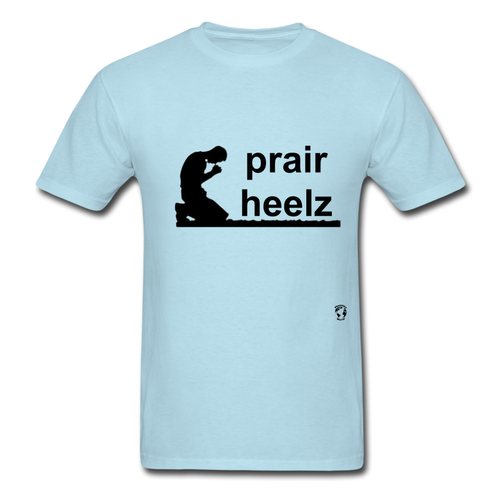 Prayer Heals T-Shirt - powder blue