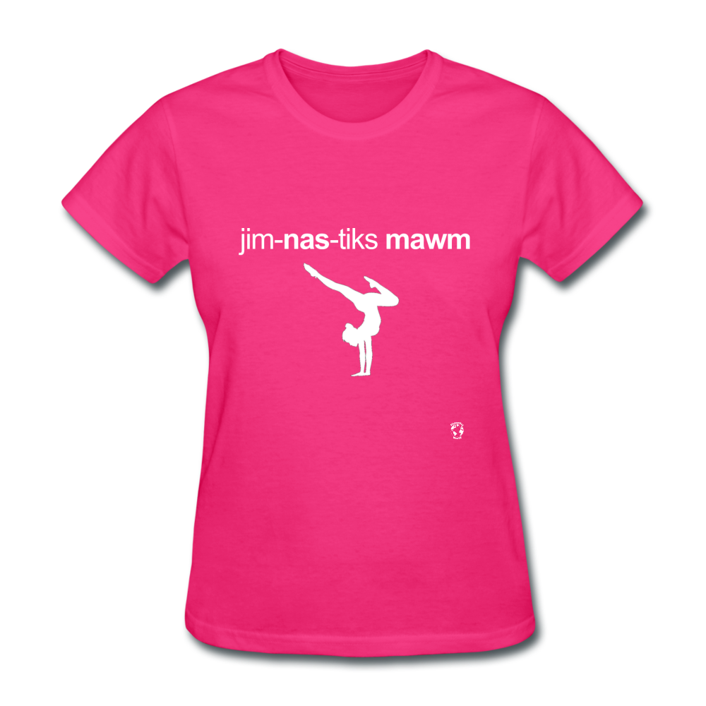 Gymnastic's Mom T-Shirt - fuchsia