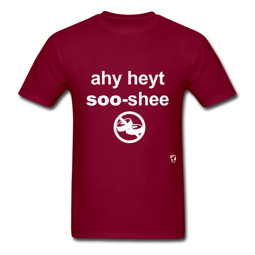 I Hate Sushi T-Shirt - burgundy