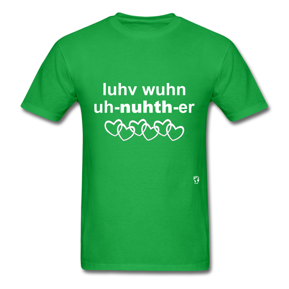 Love One Another T-Shirt - bright green