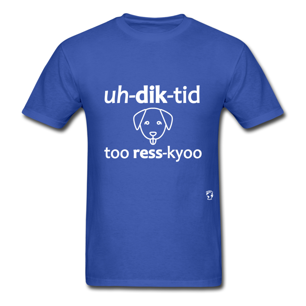 Addicted to Dog Rescue T-Shirt - royal blue