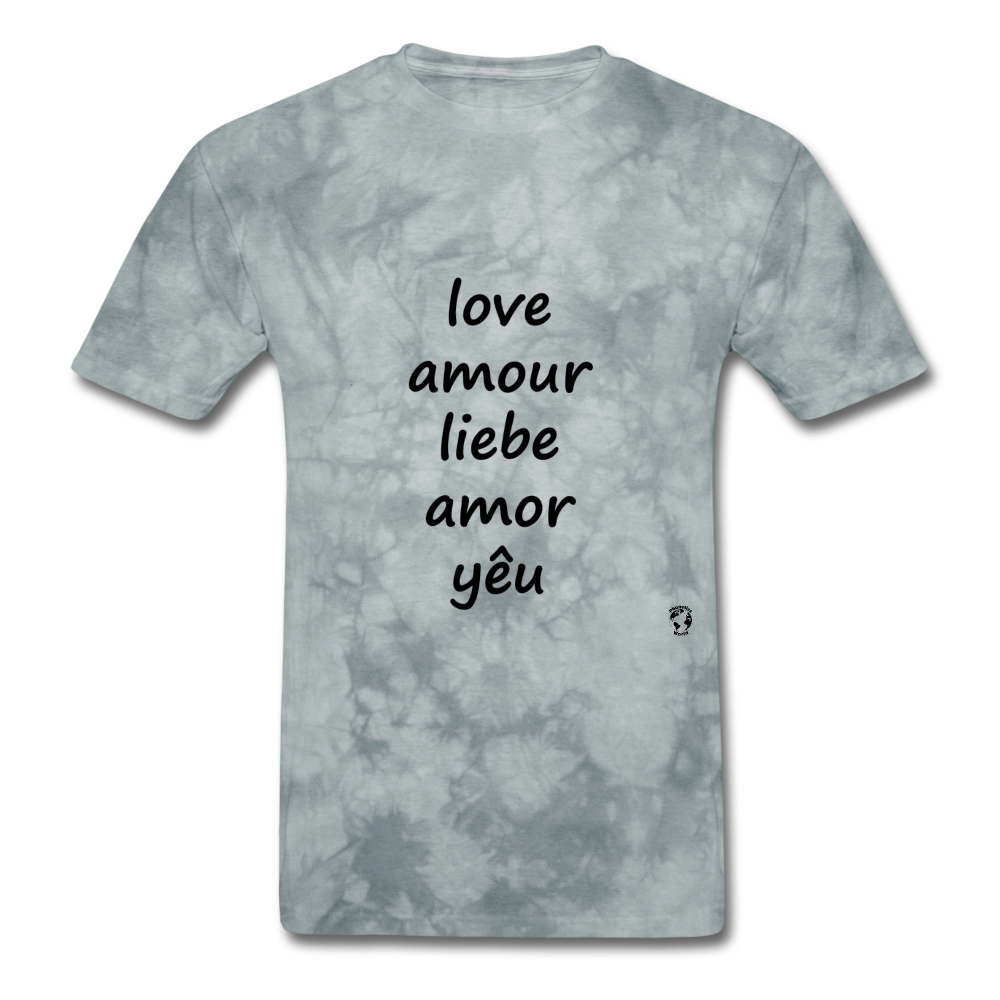 Love in Five Languages - grey tie dye