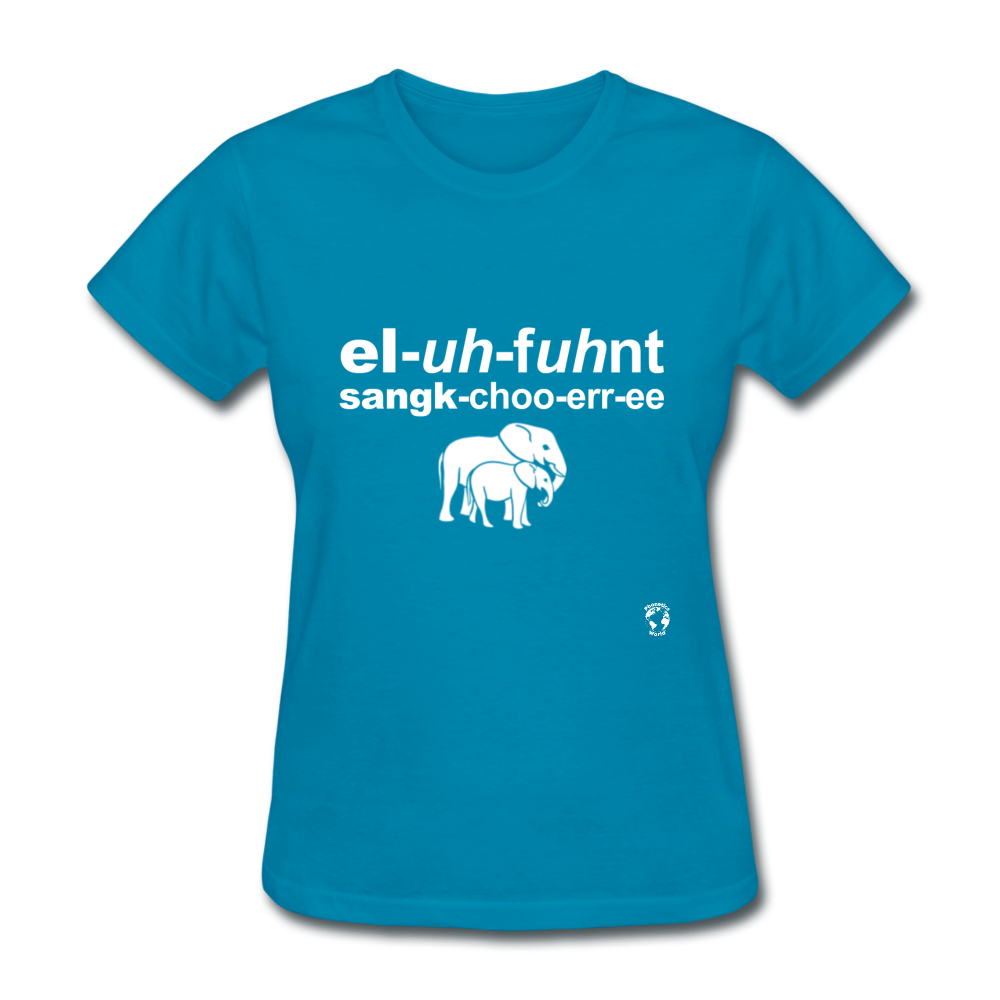 Elephant Sanctuary T-Shirt - turquoise