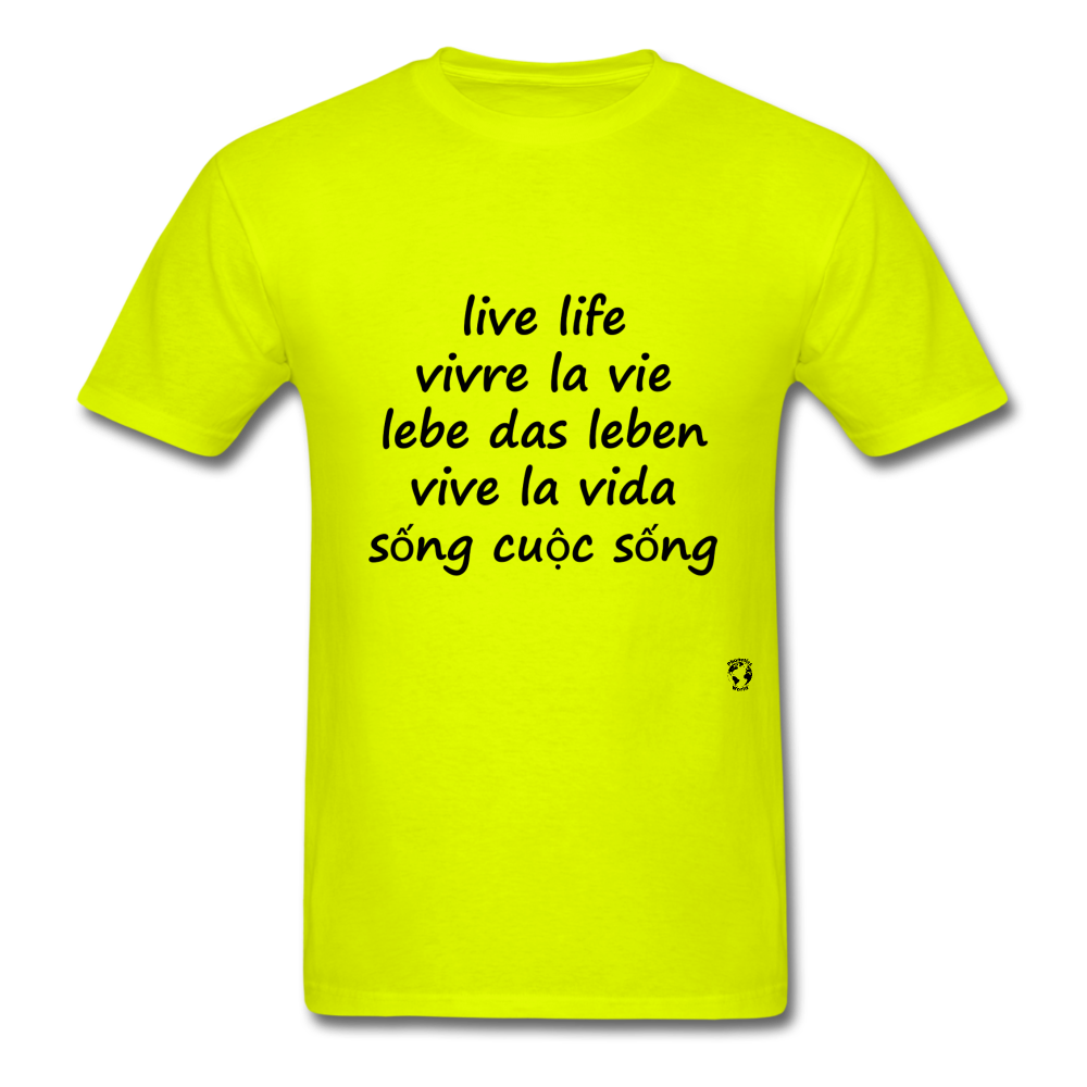 Live Life in Five Languages - safety green