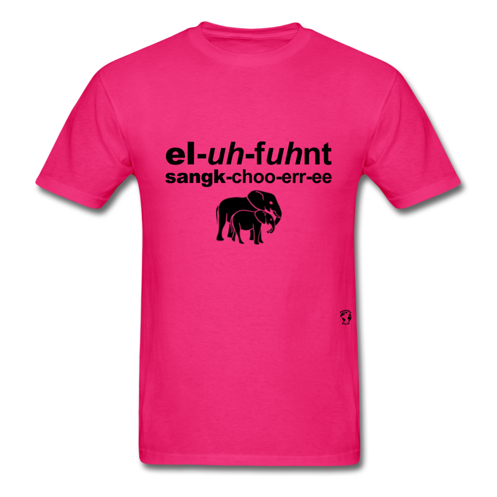 Elephant Sanctuary T-Shirt - fuchsia