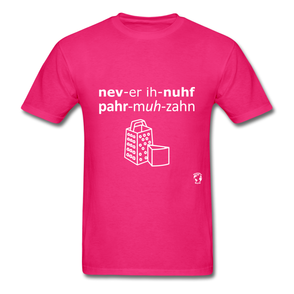 Never Enough Parmesan T-Shirt - fuchsia