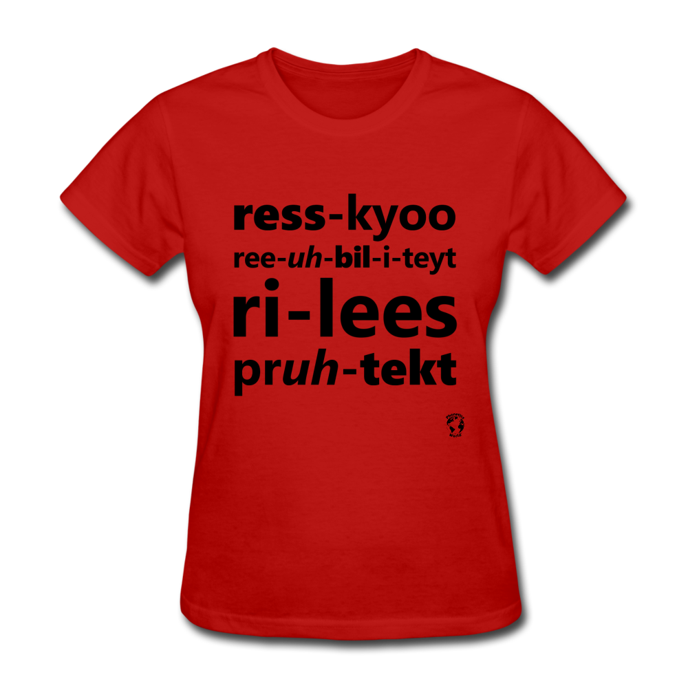 Rescue Rehabilitate Release Protect T-Shirt - red