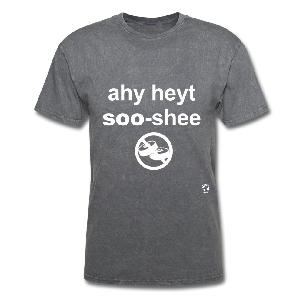 I Hate Sushi T-Shirt - mineral charcoal gray
