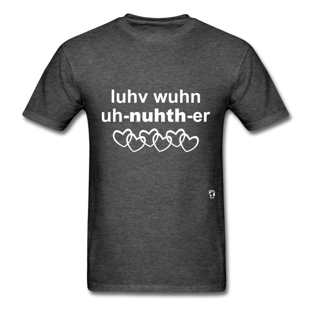Love One Another T-Shirt - heather black