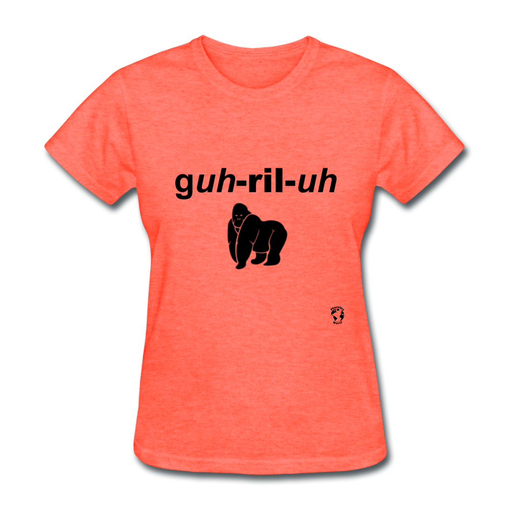Gorilla T-Shirt - heather coral