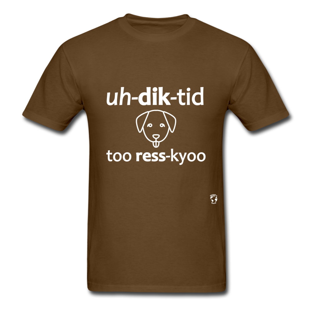 Addicted to Dog Rescue T-Shirt - brown