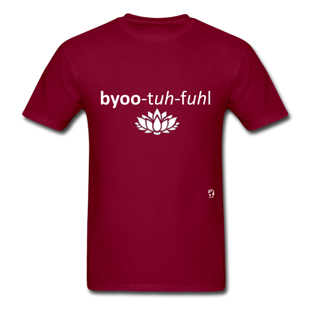 Beautiful T-Shirt - burgundy