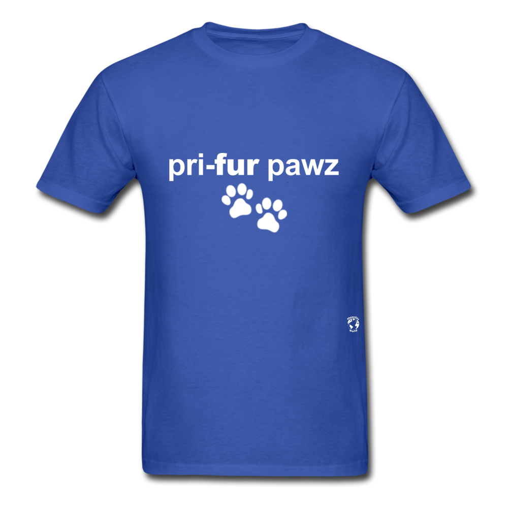 Prefer Paws T-Shirt - royal blue