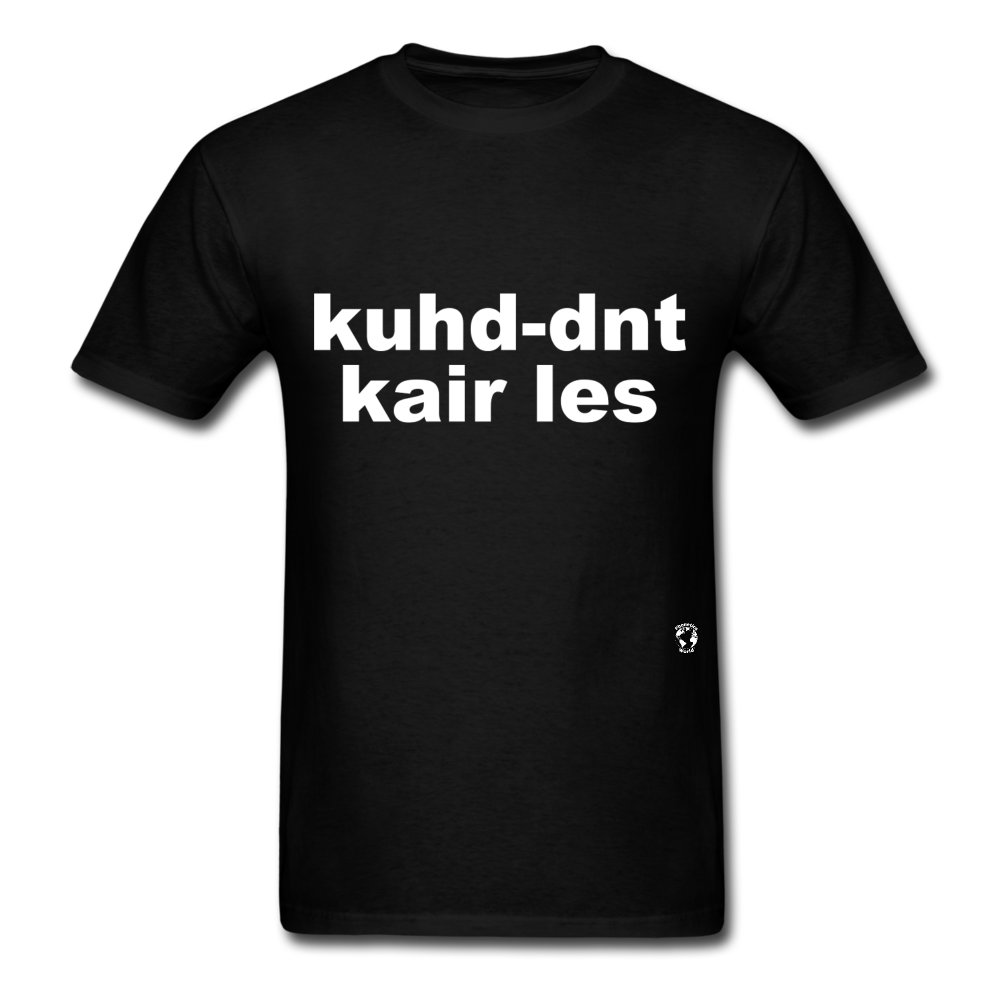 Couldn't Care Less T-Shirt - black