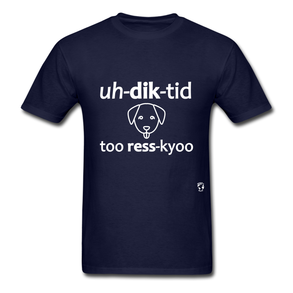 Addicted to Dog Rescue T-Shirt - navy