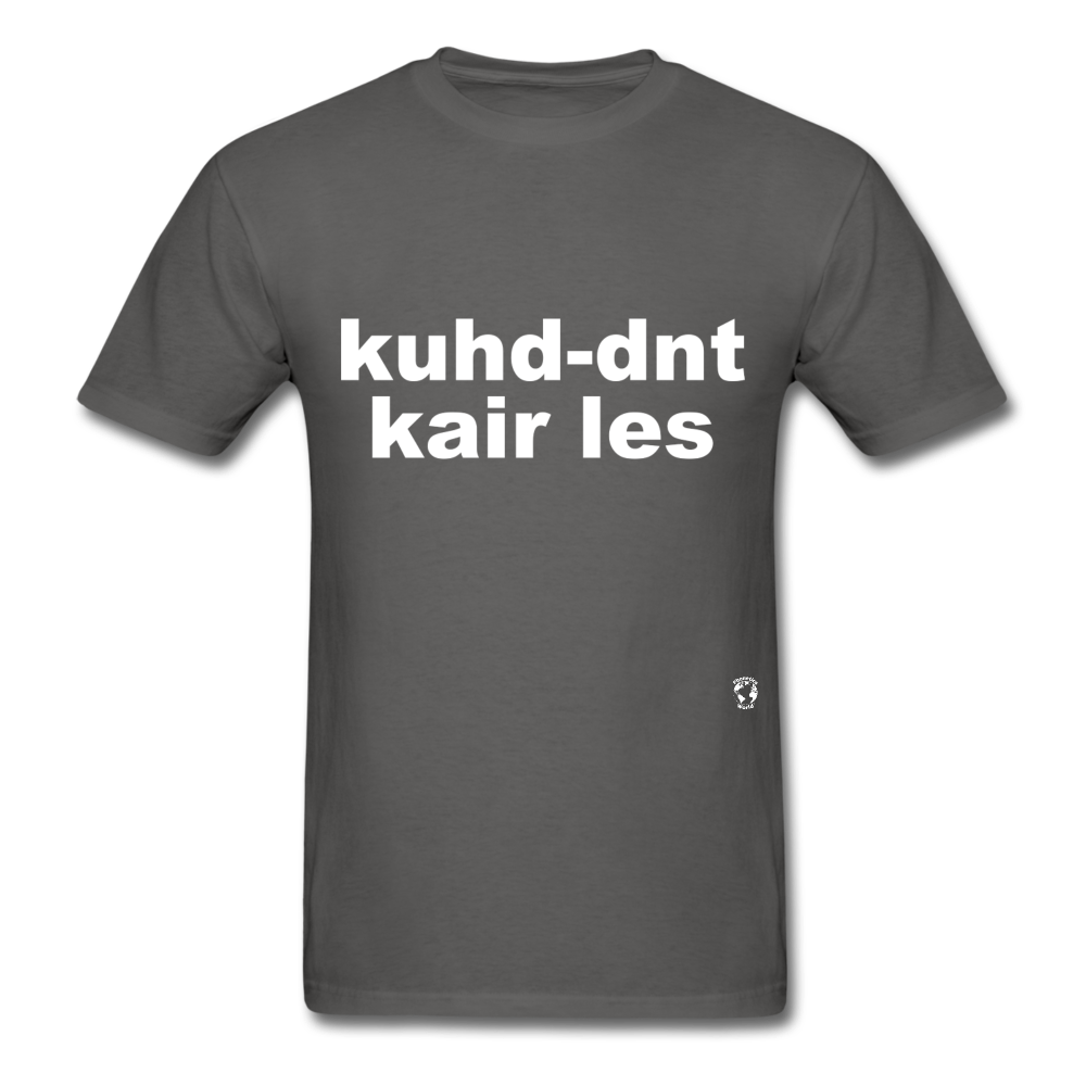 Couldn't Care Less T-Shirt - charcoal