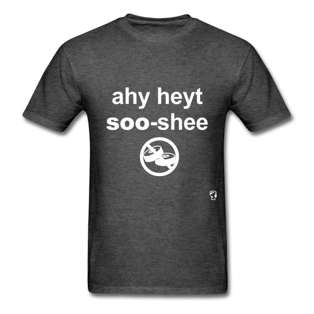 I Hate Sushi T-Shirt - heather black