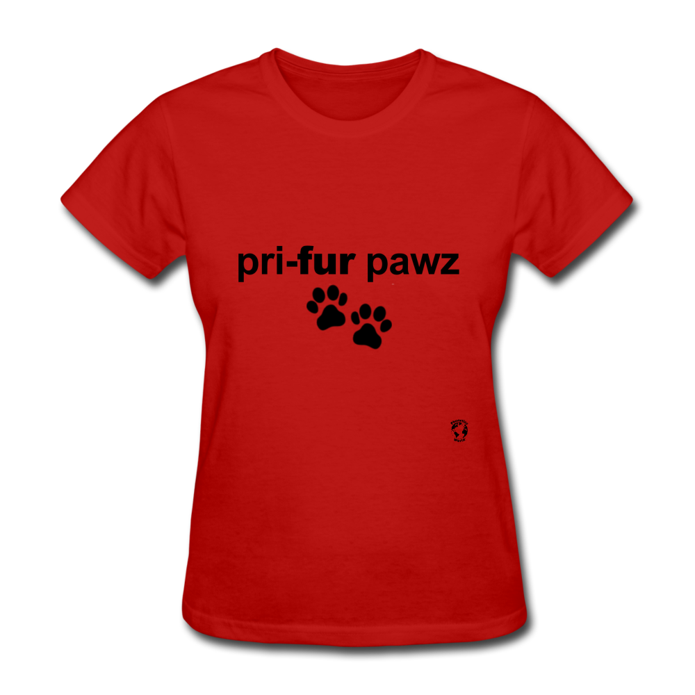 Prefer Paws T-Shirt - red