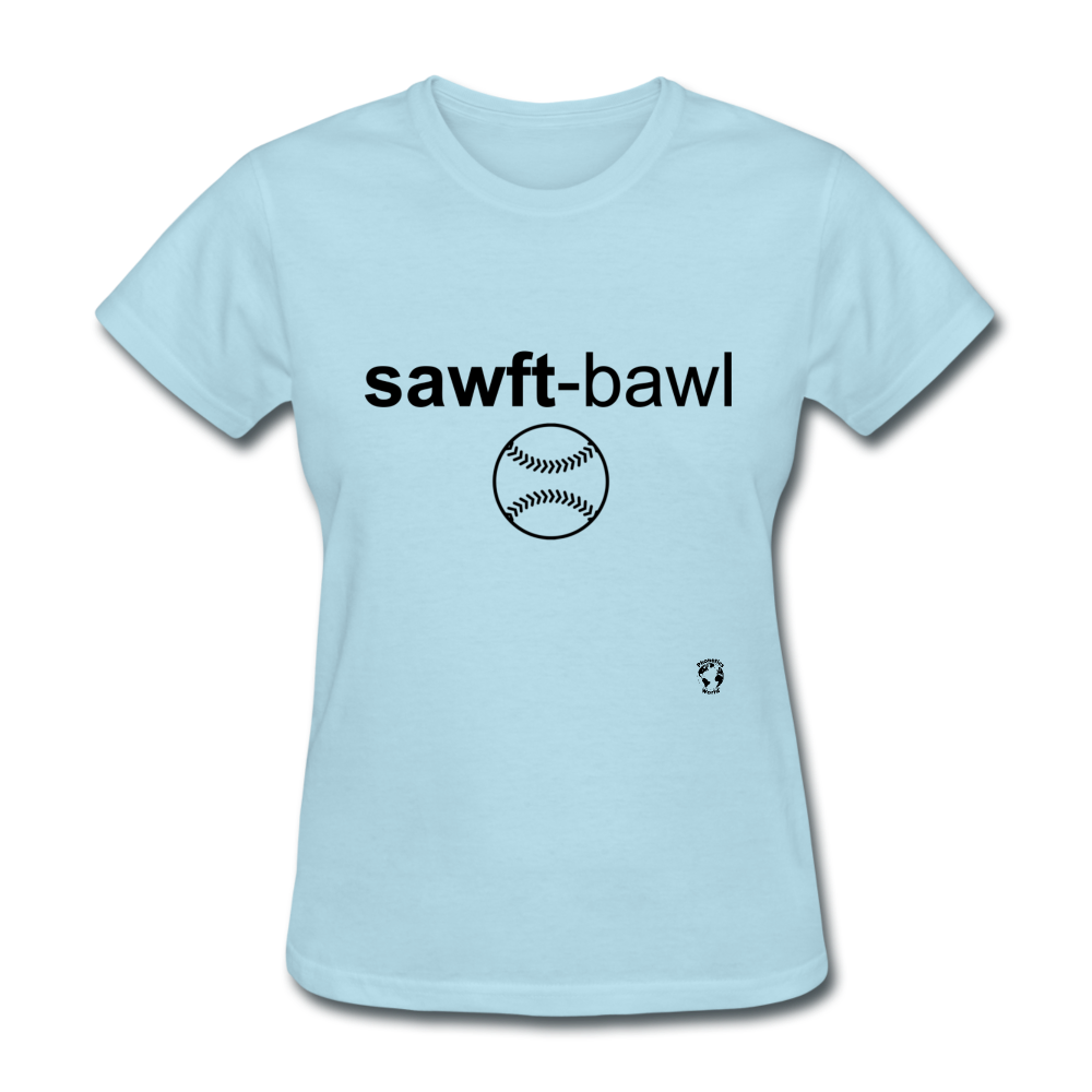Softball T-Shirt - powder blue