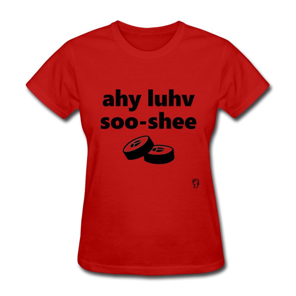 I Love Sushi T-Shirt - red