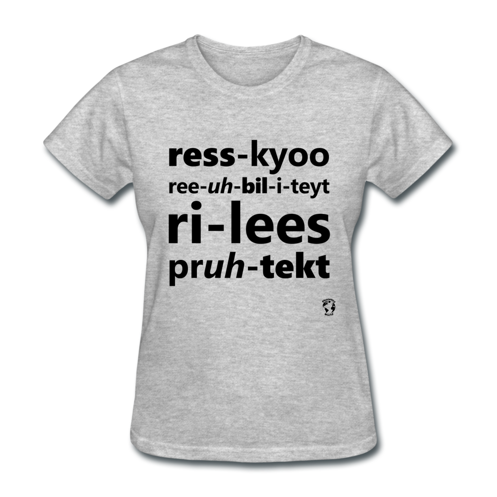 Rescue Rehabilitate Release Protect T-Shirt - heather gray