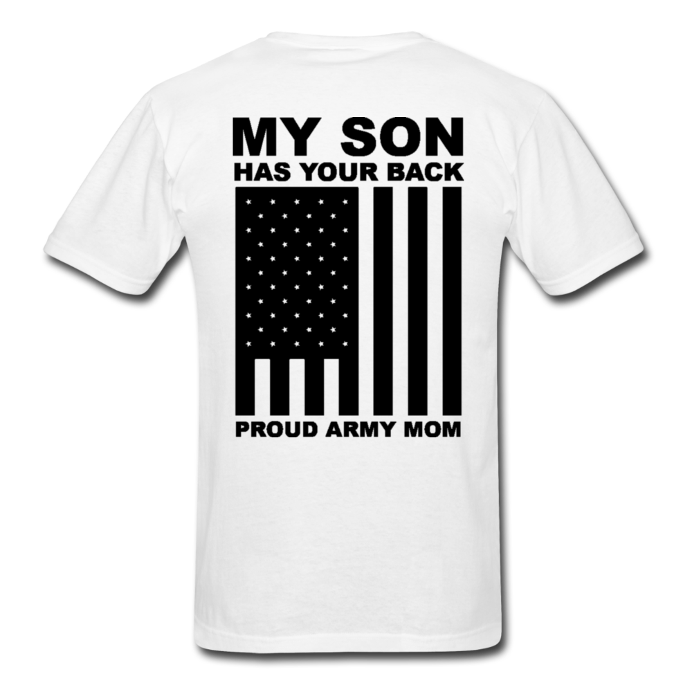 Proud Army Mom T-Shirt - white