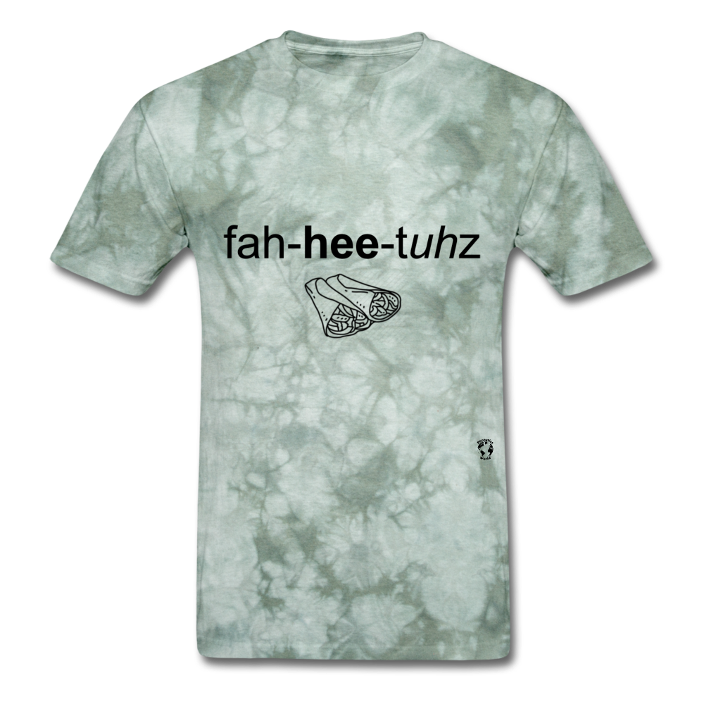 Fajitas T-Shirt - military green tie dye