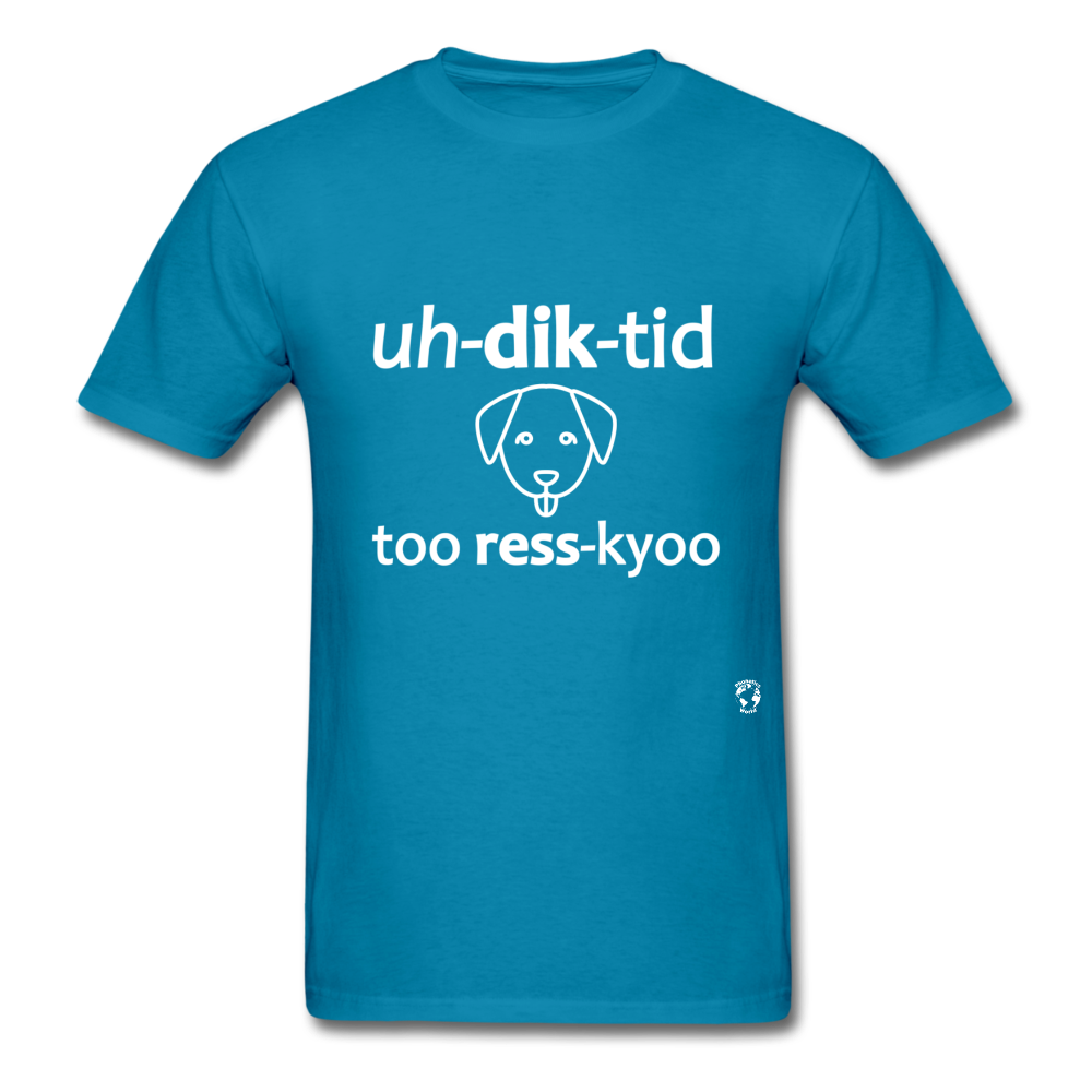 Addicted to Dog Rescue T-Shirt - turquoise