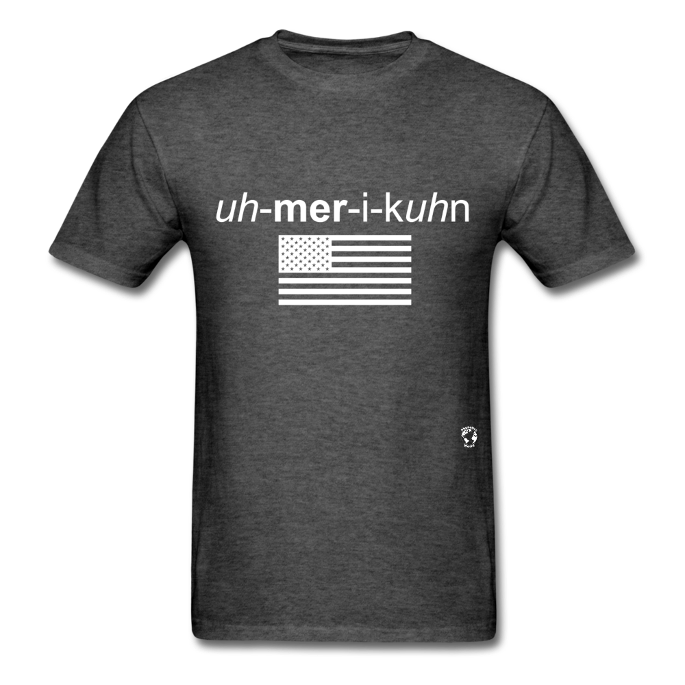 American T-Shirt - heather black