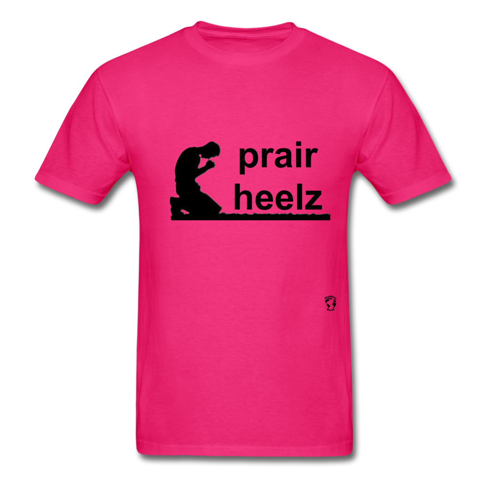 Prayer Heals T-Shirt - fuchsia