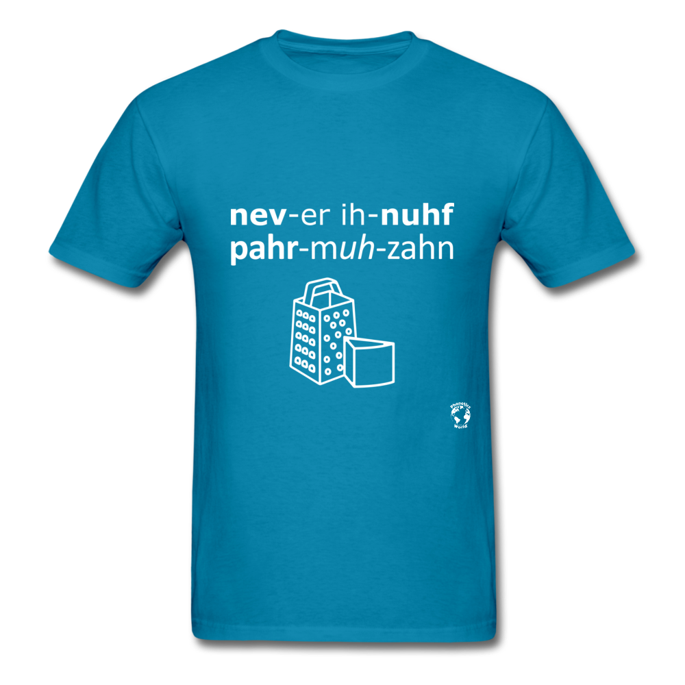 Never Enough Parmesan T-Shirt - turquoise