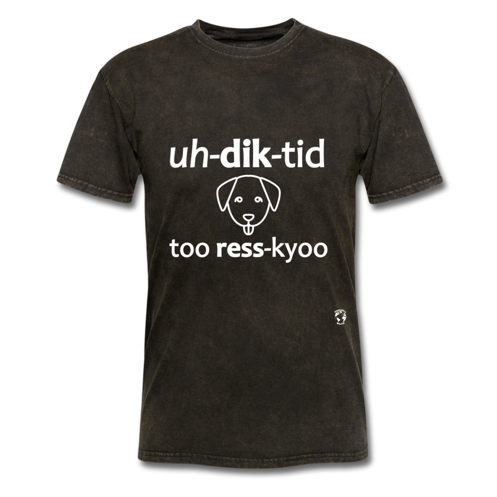 Addicted to Dog Rescue T-Shirt - mineral black