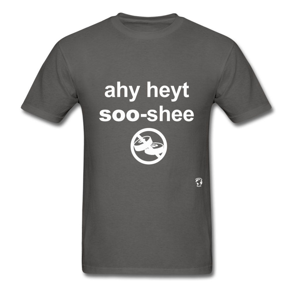 I Hate Sushi T-Shirt - charcoal