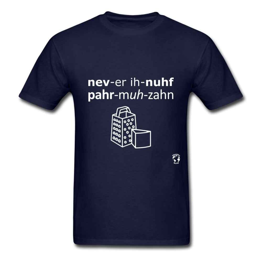Never Enough Parmesan T-Shirt - navy