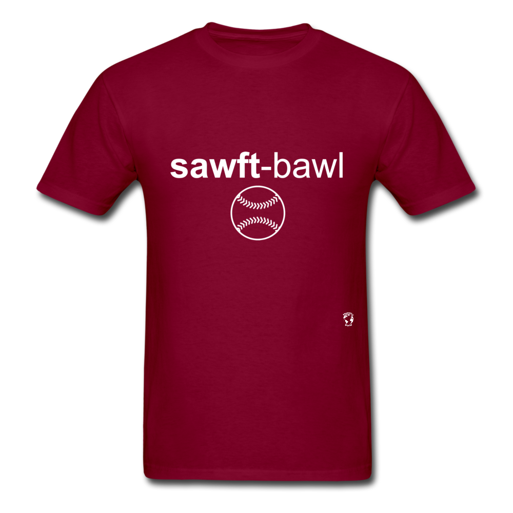 Softball T-Shirt - burgundy