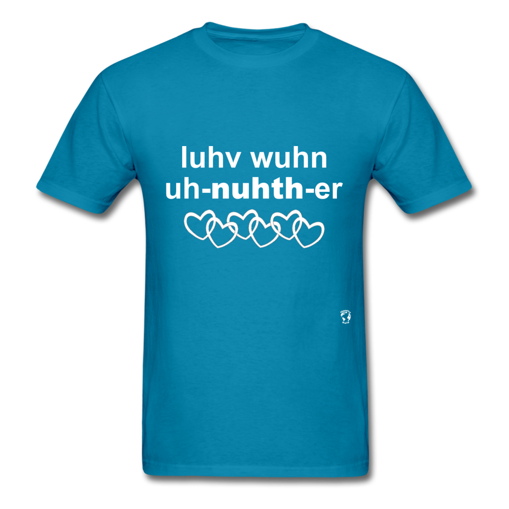 Love One Another T-Shirt - turquoise
