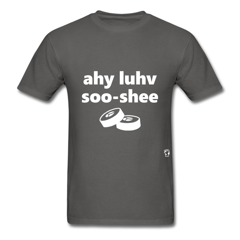 I Love Sushi T-Shirt - charcoal