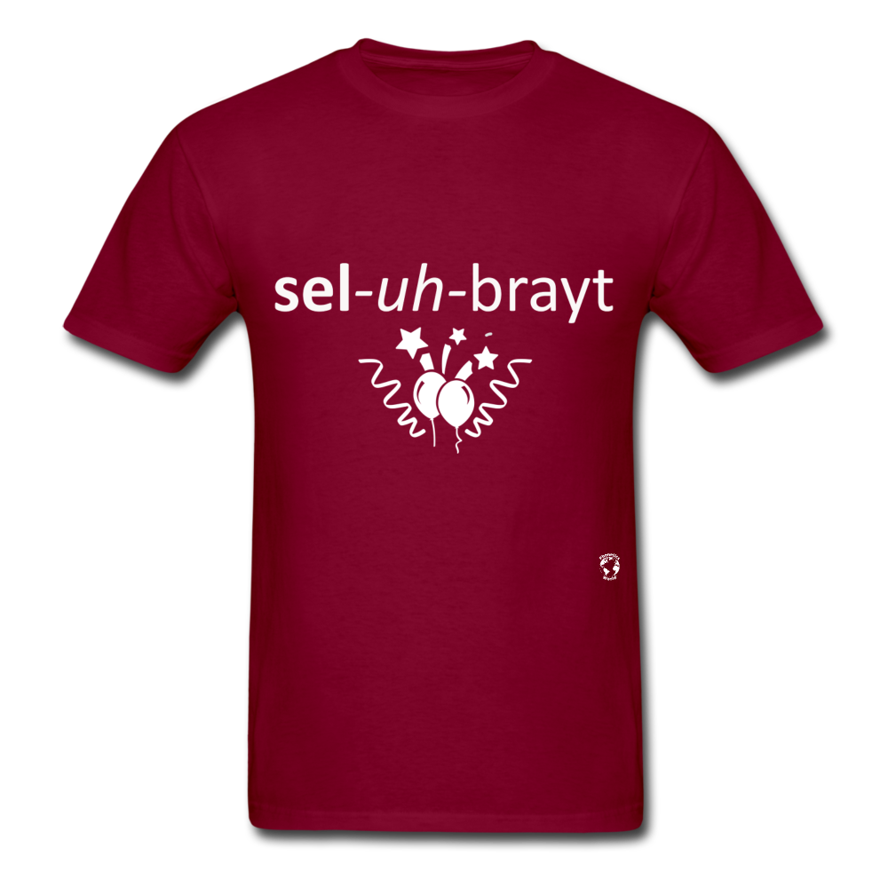 Celebrate T-Shirt - burgundy
