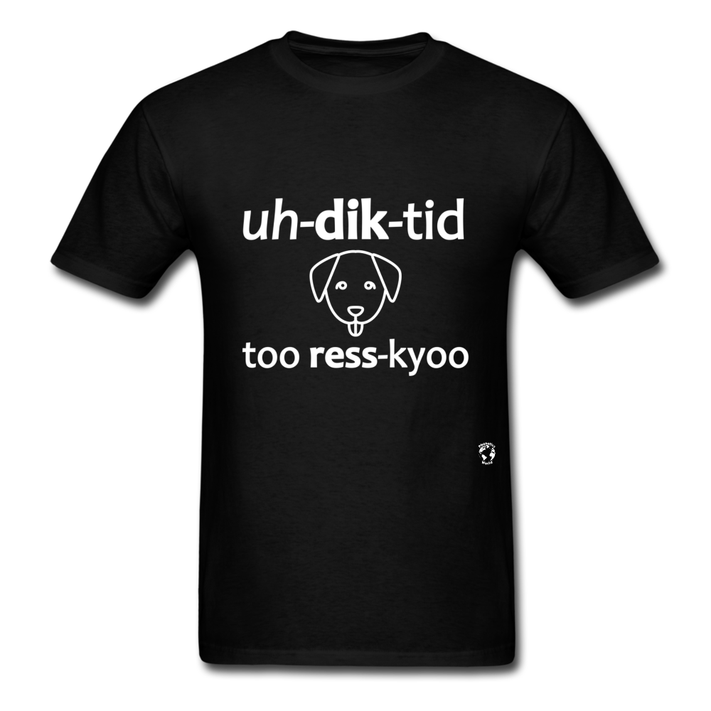 Addicted to Dog Rescue T-Shirt - black
