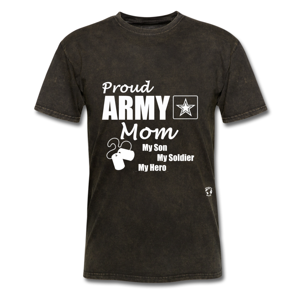 Proud Army Mom T-Shirt - mineral black