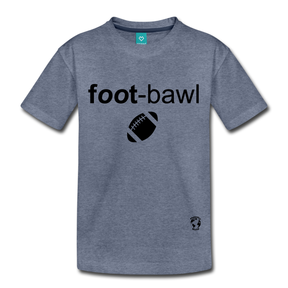 Football Kids' Premium T-Shirt - heather blue