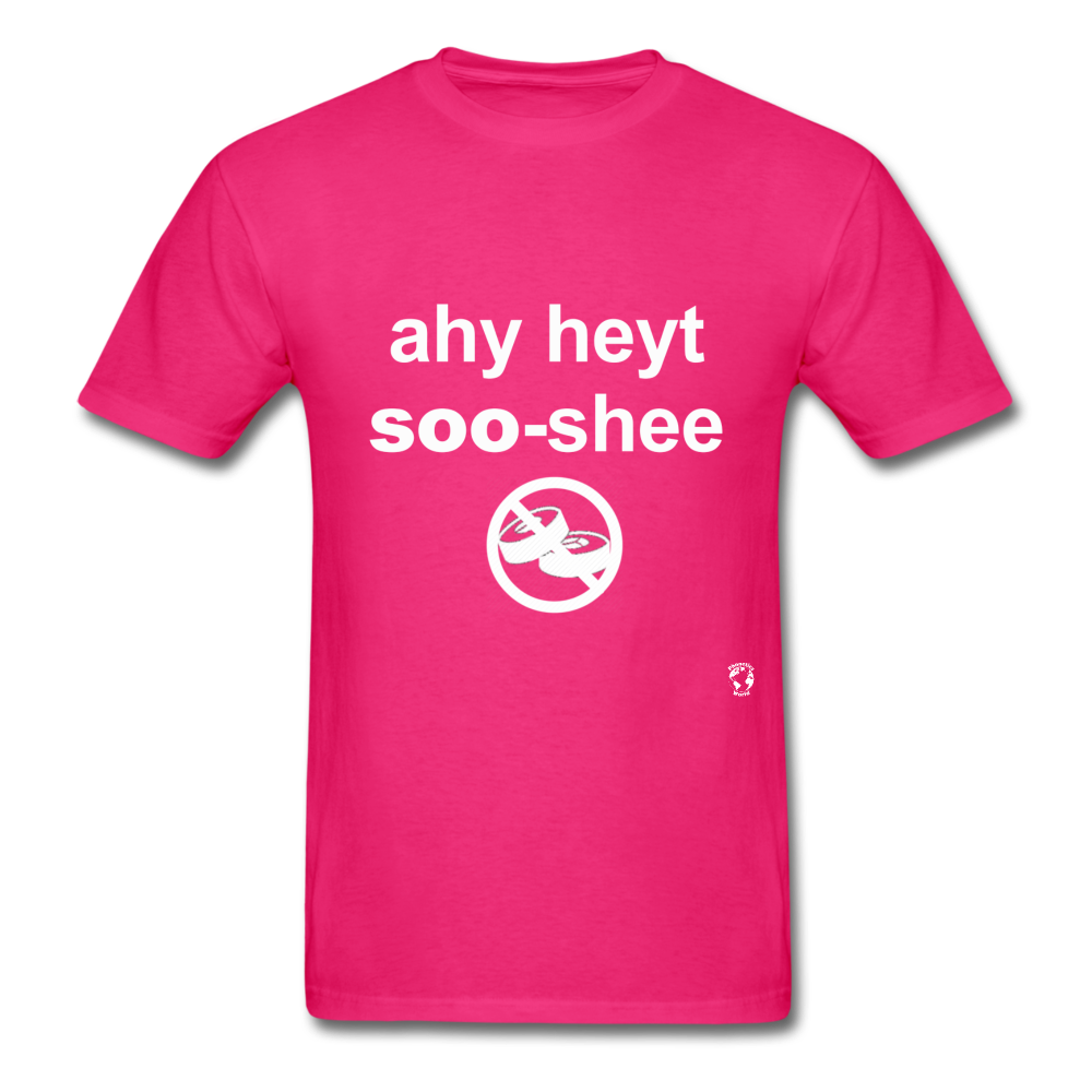 I Hate Sushi T-Shirt - fuchsia