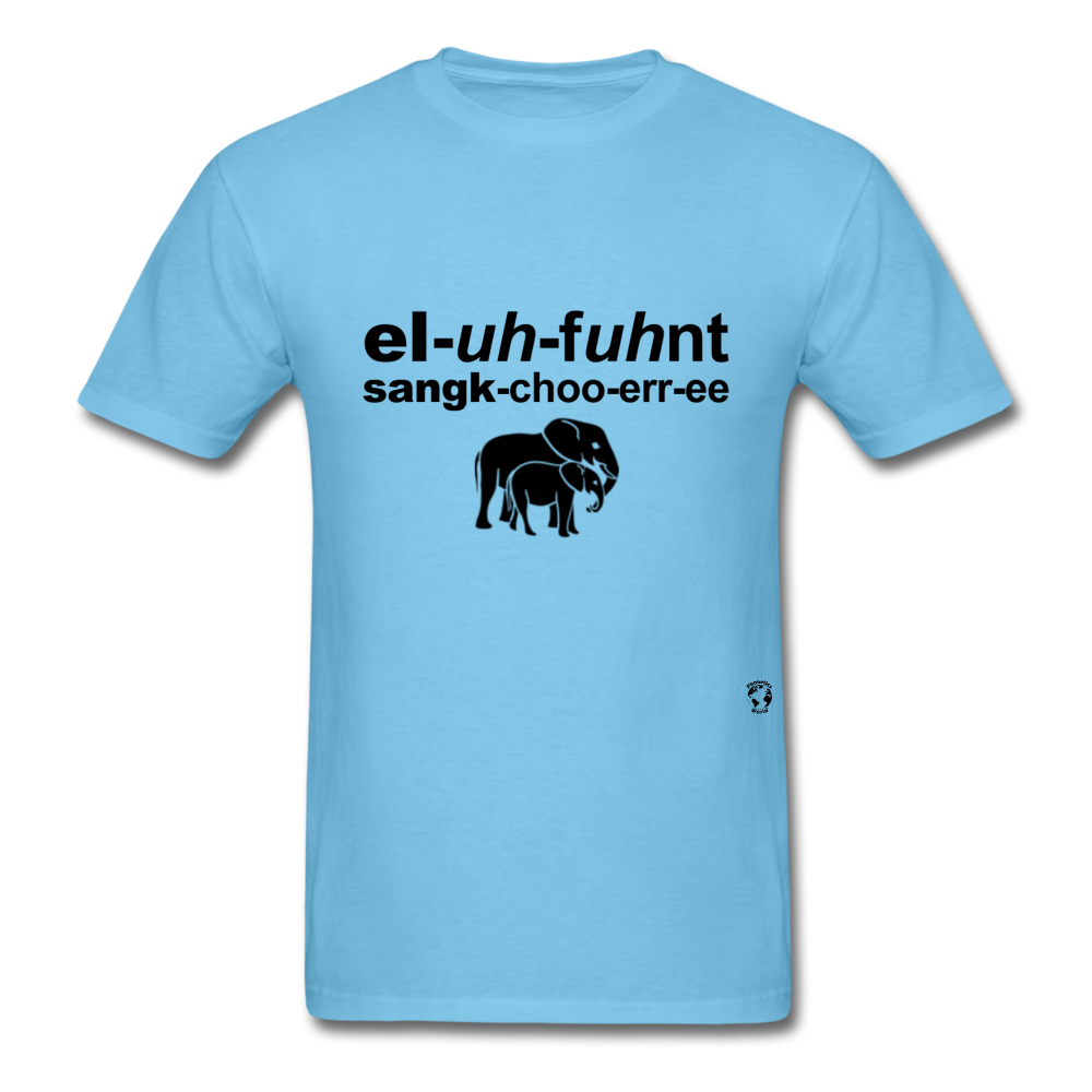 Elephant Sanctuary T-Shirt - aquatic blue